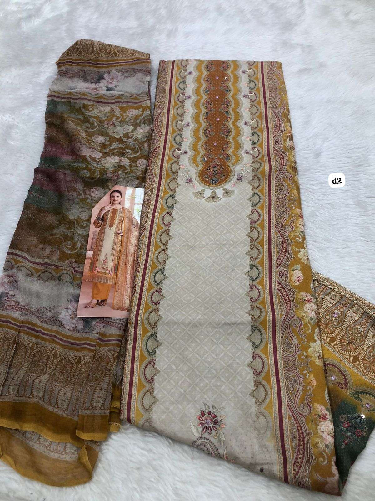 Falah Viscose Maslin Collection code -30509 Falah Designer Suits